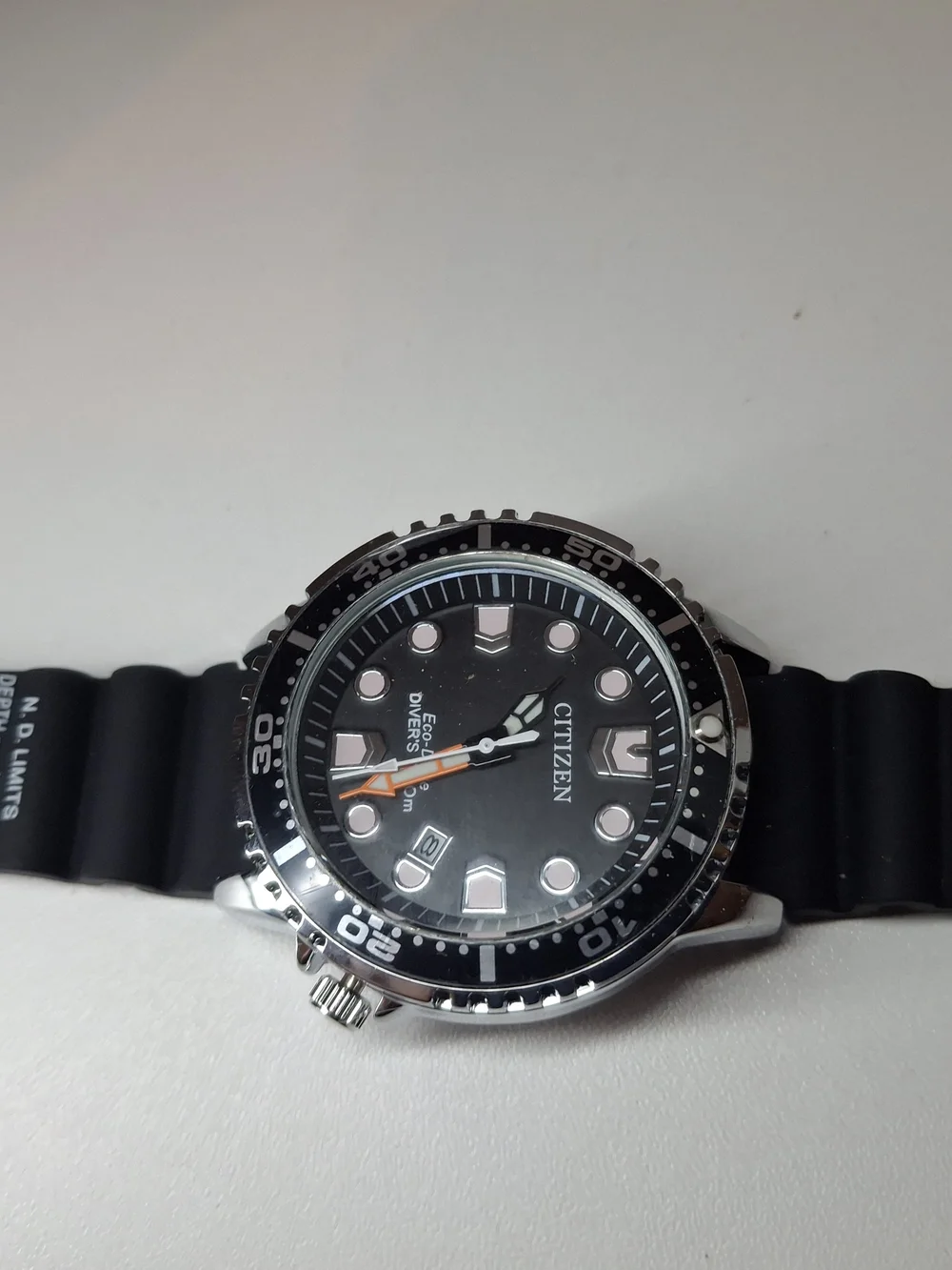 Citizen Men’s Black Diver Swim Watch